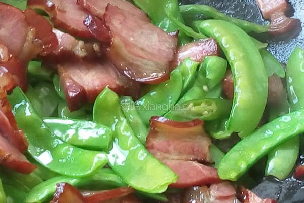 腊肉炒荷兰豆的做法图解6