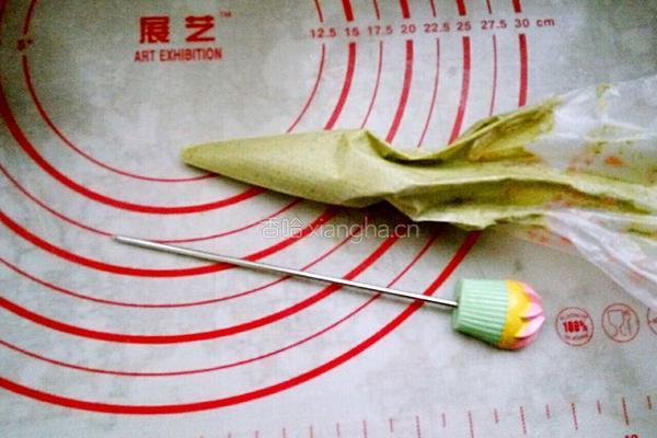 抹茶拉花蛋糕的做法图解13