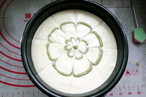 抹茶拉花蛋糕的做法图解15