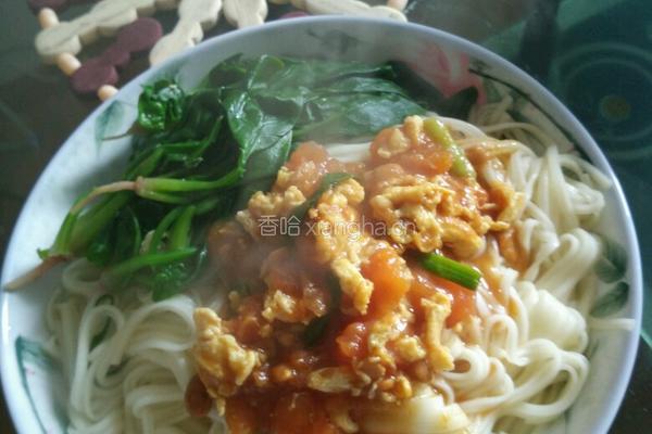 菠菜番茄鸡蛋盖浇面的做法图解4