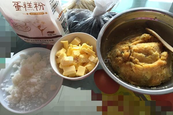 红薯芝麻饼干！的做法图解1