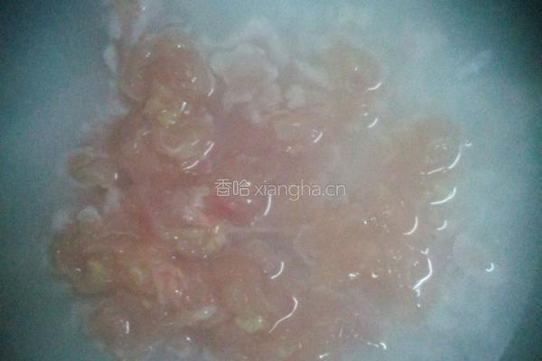 菠菜鸡蓉粥的做法图解4