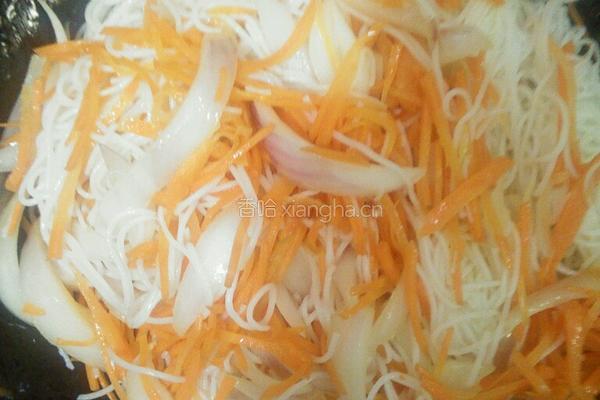 肉丝炒粉的做法图解7
