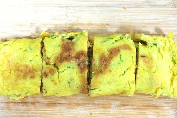 黄瓜肉松番茄酱鸡蛋饼的做法图解16