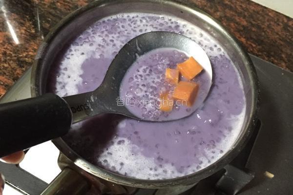 紫薯椰汁西米露的做法图解8