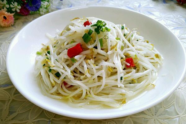 炝拌绿豆芽的做法图解7