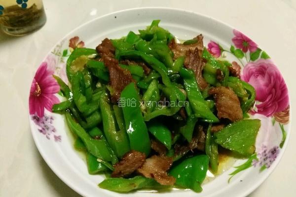 尖椒炒肉的做法图解5