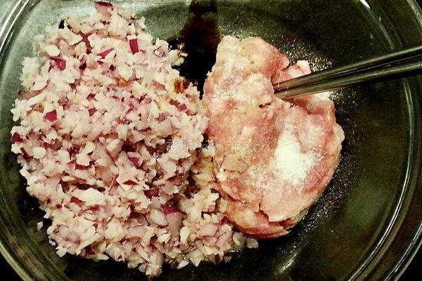莲藕猪肉饼的做法图解5