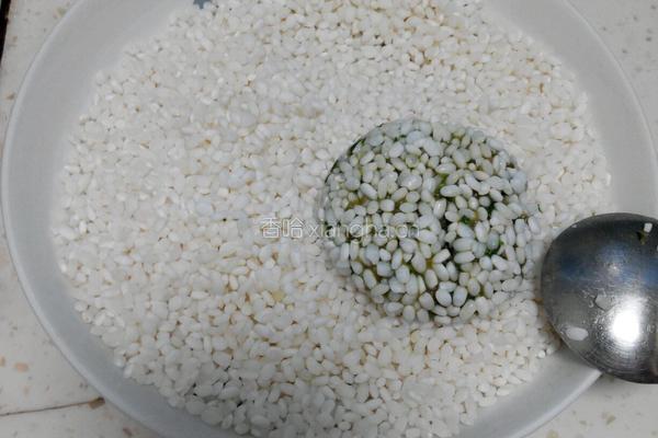 荠菜珍珠丸子。的做法图解8