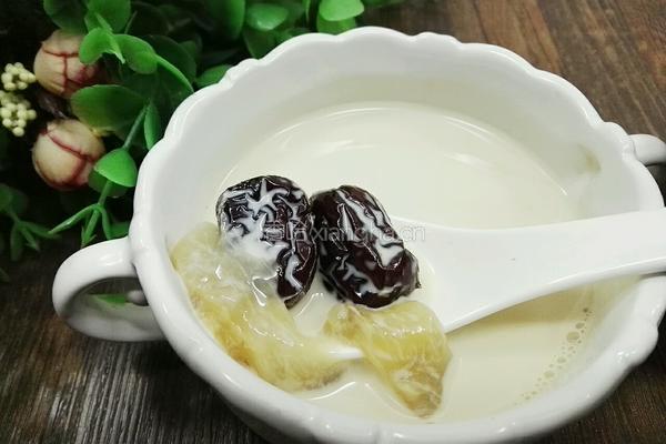 鱼胶炖牛奶甜品的做法图解5