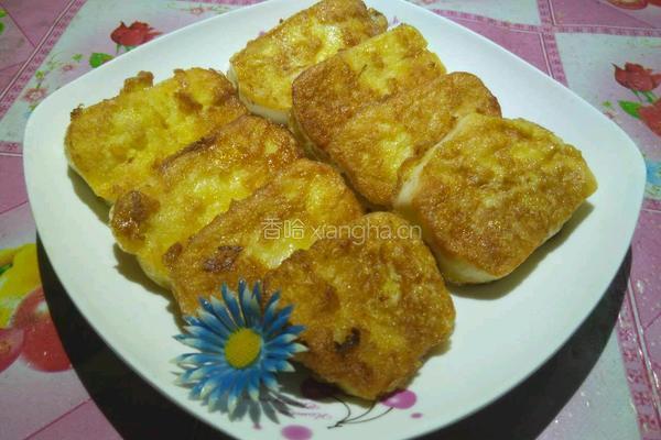 鸡蛋煎馒头片的做法图解6