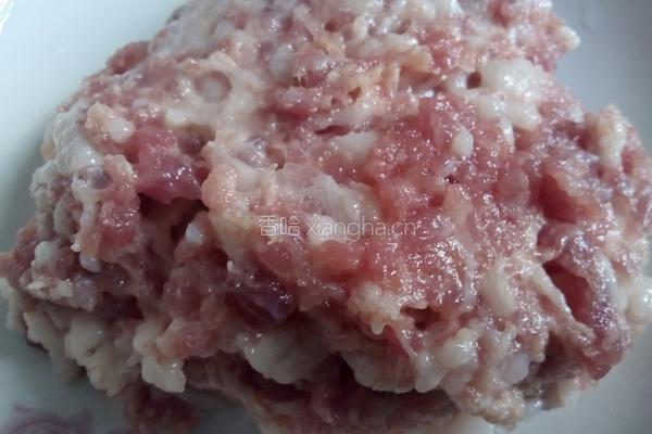 大头菜叶蒸肉饼的做法图解3
