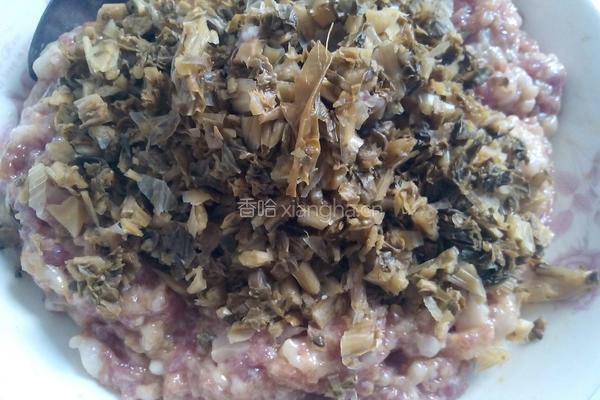 大头菜叶蒸肉饼的做法图解6