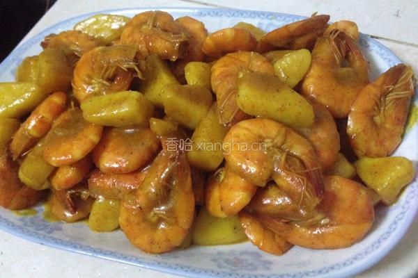 土豆咖喱虾的做法图解10