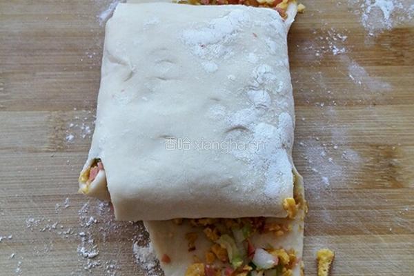 葱香饼的做法图解12