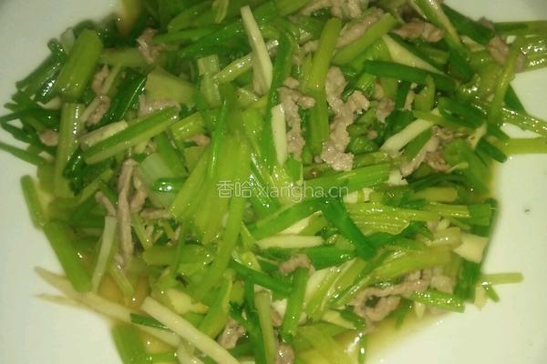 芹菜冬笋丝炒肉丝的做法图解5