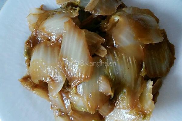 醋溜白菜片的做法图解9