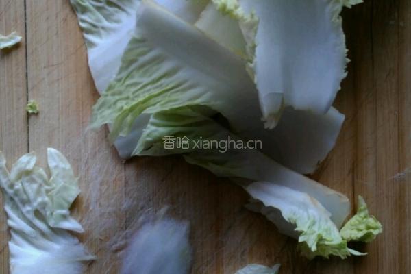 醋溜白菜片的做法图解2