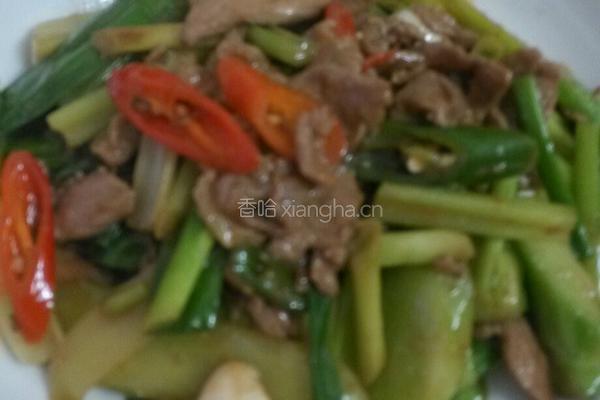 芥兰炒牛肉的做法图解8