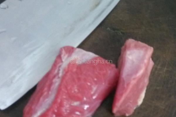 芥兰炒牛肉的做法图解1