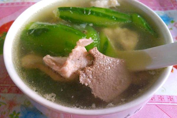 丝瓜猪肝瘦肉汤的做法图解8
