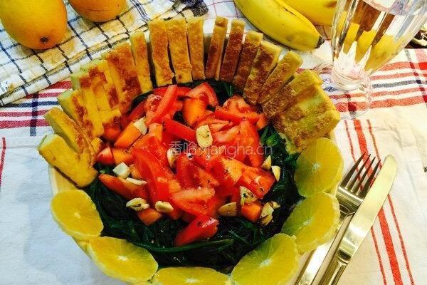 菠菜豆腐沙拉的做法图解5