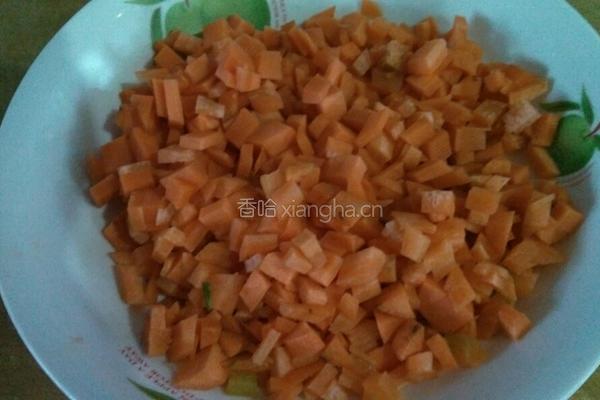 彩色炒饭的做法图解2