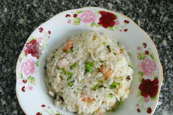 虾仁炒饭的做法图解5