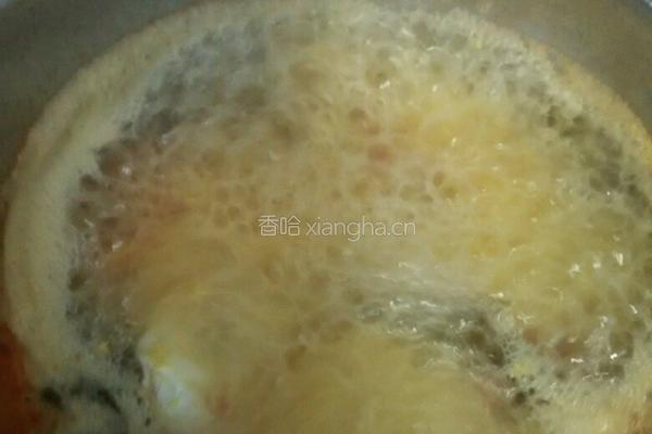 番茄酸菜鸡蛋汤面条的做法图解6