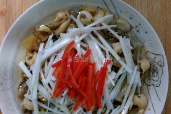葱油螺片的做法图解4
