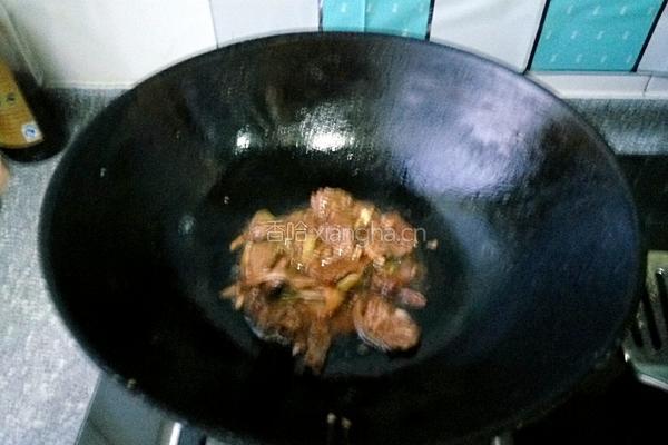 豆皮炒青蒜的做法图解3