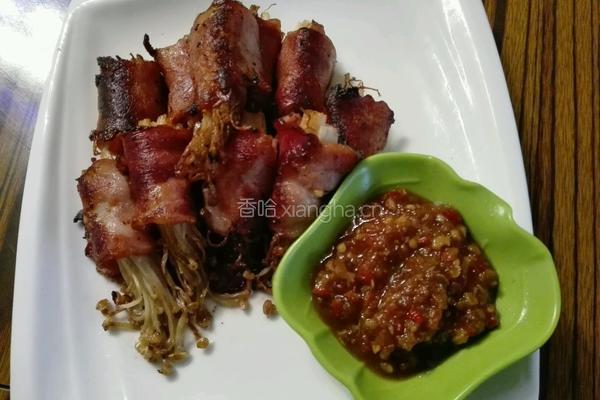 培根卷金针菇的做法图解7