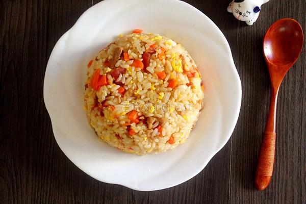 五彩炒饭的做法图解9
