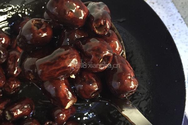 夹心芝麻阿胶枣的做法图解4