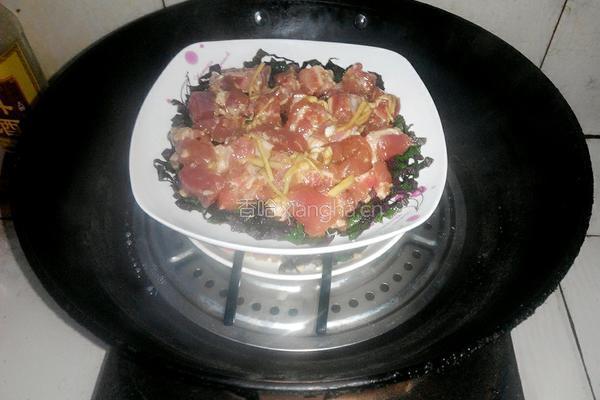 紫苏蒸排骨的做法图解6