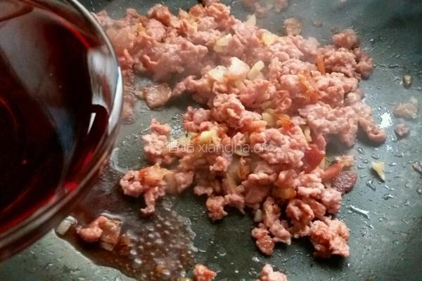 意大利面（红酒肉酱长面）的做法图解7