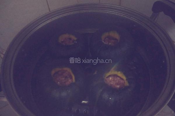 南瓜猪肉盅的做法图解4
