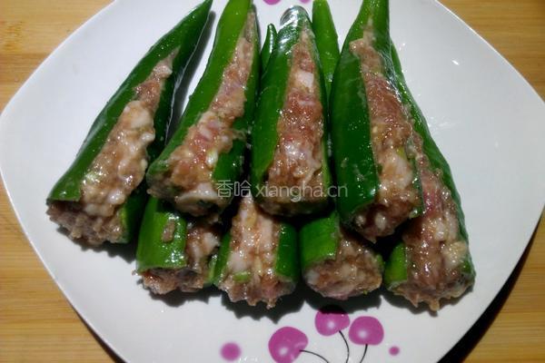 煎酿辣椒的做法图解7