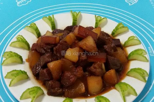 萝卜红烧肉的做法图解11
