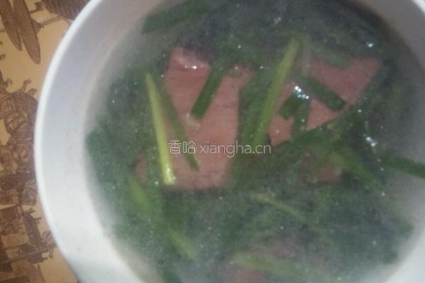 猪血韭菜汤的做法图解9