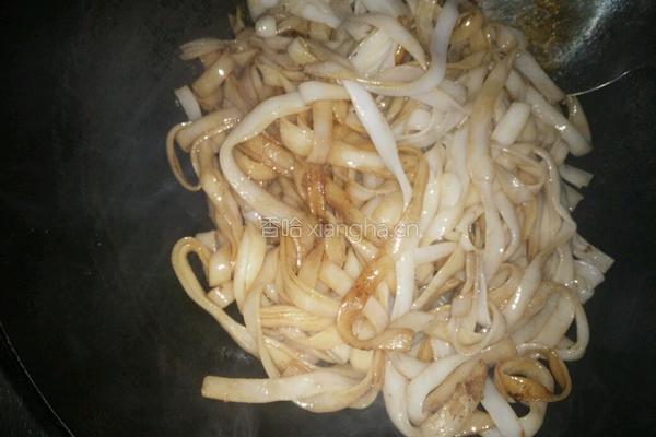 炒牛河的做法图解4
