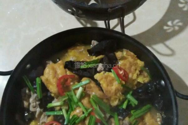 香菇，鸡蛋干锅的做法图解8