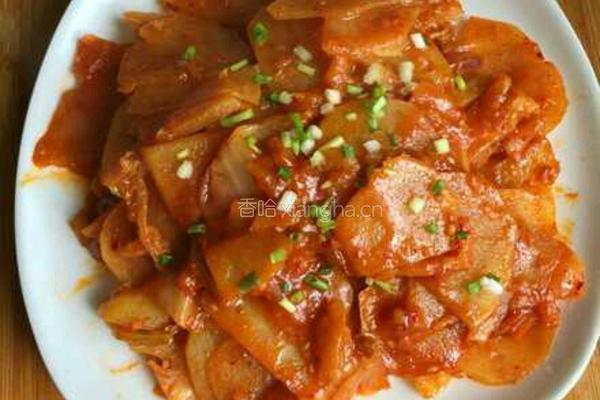 辣白菜炒土豆片的做法图解7