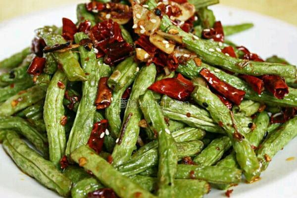 干煸四季豆的做法图解6
