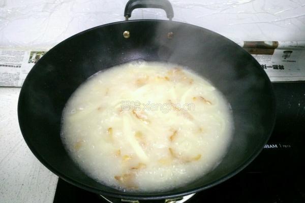 腊肉煮豆丝的做法图解7