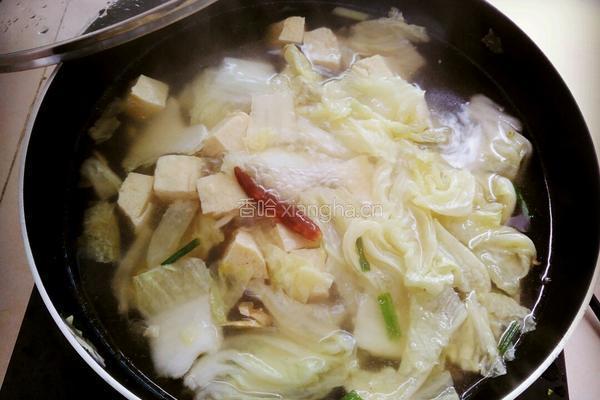 白菜冻豆腐汤的做法图解10