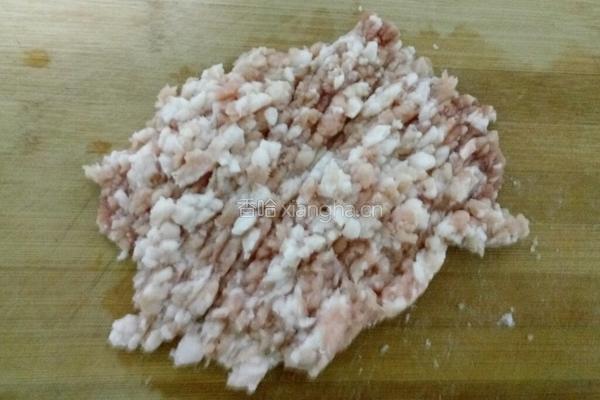肉沫茄条的做法图解2