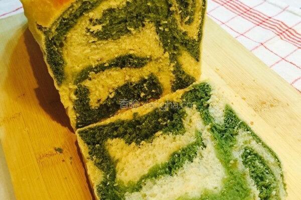 抹茶奶香吐司的做法图解12