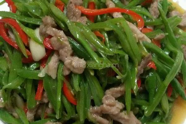 四季豆炒肉丝的做法图解9