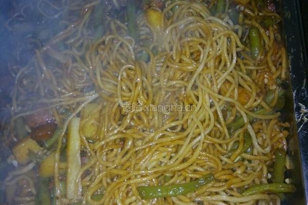 豆角闷面的做法图解5